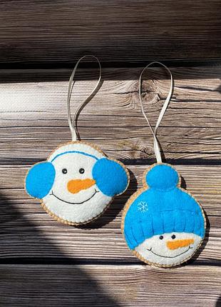 Набор ёлочных игрушек из фетра