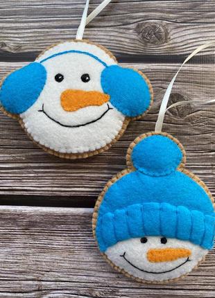 Набор ёлочных игрушек из фетра