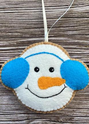 Набор ёлочных игрушек из фетра