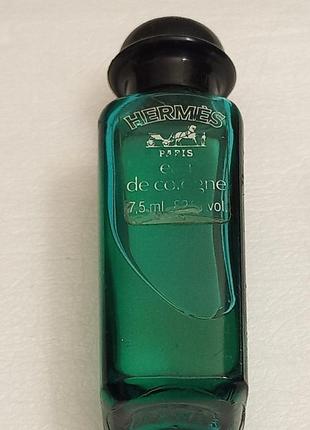 Eau de cologne hermes 7.5 мл мініатюра вінтаж