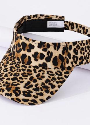 Стильный леопардовый козырек шляпа бейсболка кепка