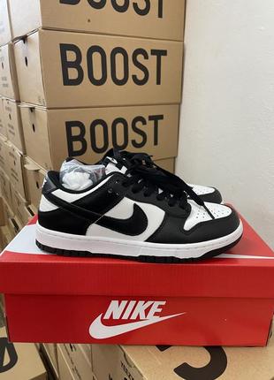 nike wody sb dunk low white black panda женские кроссовки найс б данк низкие кожаные