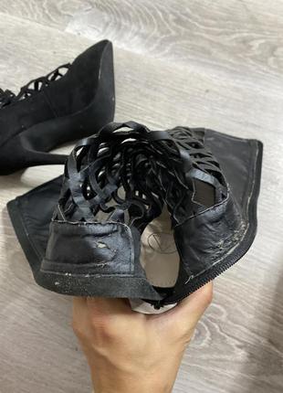 Ажурные сапоги сеткой missguided, 35,5-36р