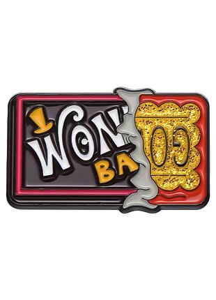 Значок чарлі та шоколадна фабрика виллі вінок wonka charlie and the chocolate factory золотий квиток шоколад pin golden ticket