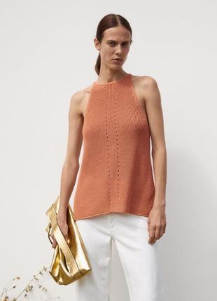Трикотажний топ майка zara
