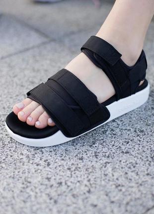 adidas Ftwwht sandals, жіночі сандалі жіночі адідас чорні adidas Ftwwht sandals, сандали адидас черные