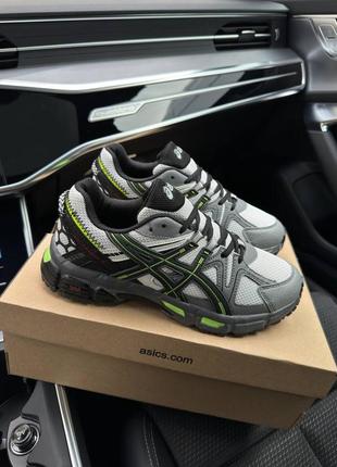 Мужские кроссовки в стиле asics gel-kahana 8 ассикс / демисезонные / весенние, летние, осенние / кожа, текстиль / черные, серые