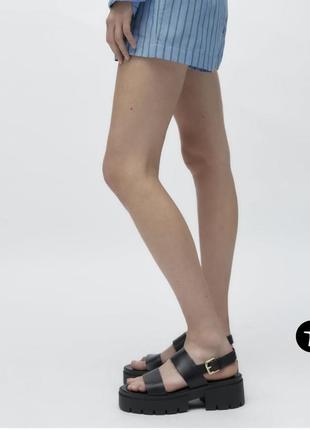 Кожаные босоножки zara