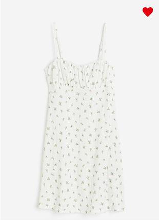 Міні-сукня з жатої тканини h&m xxs