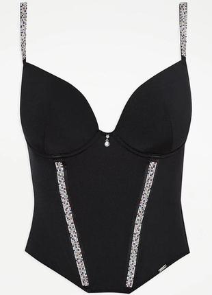 Корсет entice black diamante на лямках від george