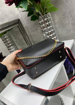 Жіноча стильна та якісна сумка з еко шкіри капучіно7 фото