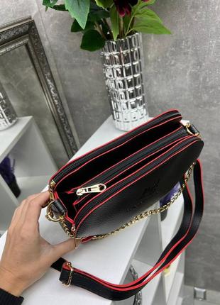 Жіноча стильна та якісна сумка з еко шкіри капучіно9 фото