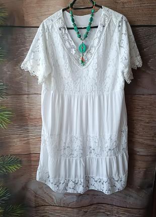 Нарядное летнее платье . италия . р 50 . новое