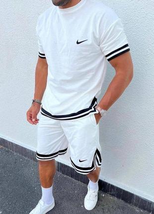 Летний комплект шорты + футболка nike oversize оверсайз
