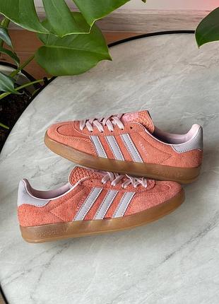 🌺adidas gazelle indoor w pink white🌺, кроссовки женские адидас газель, кроссовки адедас женские