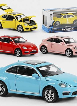 Машина 12012 "авто эксперт" 4 цвета, металлопластик, 1:32, звук, свет, инерция, открывающаяся дверь