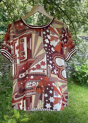 Футболка scotch&soda/ maison scotch, принт фанк