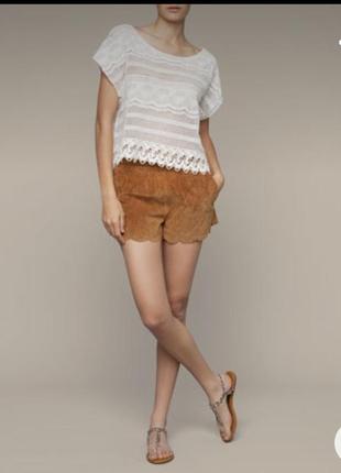 Замшеві шорти oysho з перфорацією