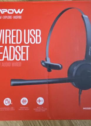 Mpow wired usb headset bh323a hotsell