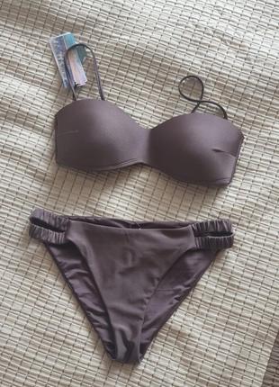 Новый купальник sinsay кофейный размер m