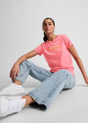 Футболка жіноча puma, колір рожевий😍