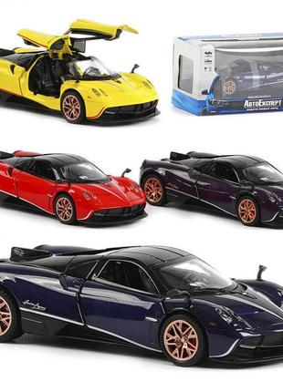 Машинка 67008 "авто эксперт", 4 цвета, металлопластик, 1:32, свет, звук, инерция, открывается дверь