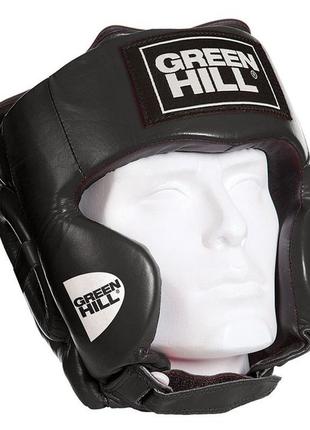 Шлем боксерский green hill "club" черный l