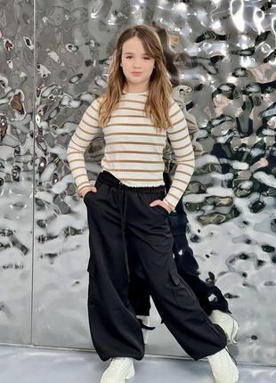 Штани карго, парашути для дівчинки