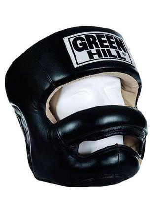 Шлем боксерский green hill "professional" черный l