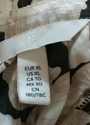 Ошатна блуза вільного крою бежевого і чорного кольору. принт мушлі.комбінований шифон.8 фото