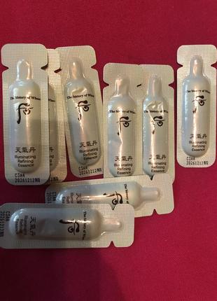 The history of whoo illuminating refining essence 1ml, гелевая эссенция для освещения