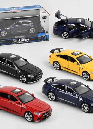 Машинка 26902 "авто эксперт", 4 цвета, металлопластик, 1:32, свет, звук, инерция, открывается дверь