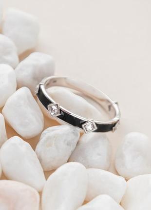 Серебряная кольца с эмалью