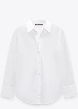 Белая базовая рубашка (рубашка) zara
