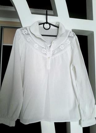 Літня лляна блуза zara,блуза льон з широким рукавом