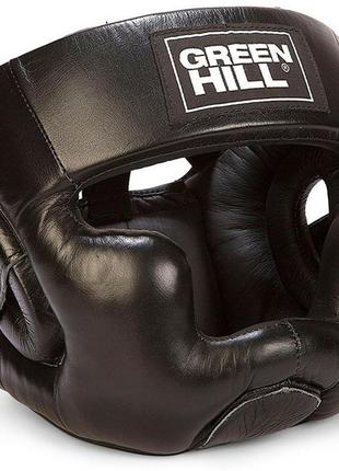 Шлем боксерский green hill "super'" черный m