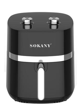 Аерогриль-фритюрниця sokany sk-10024 на 6,5 л з терморегулятором