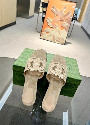 Тапки, тапочки, шлепанцы в стиле gucci