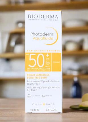 Биодерма фотодерм солнцезащитный аквафлюид bioderma photoderm aquafluide spf50+, 40 мл