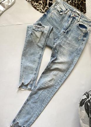 Жіночі джинси висока посадка zara 💦