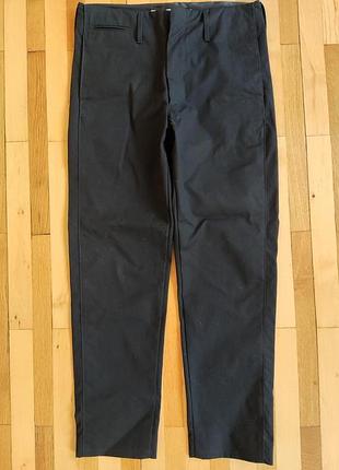 Uniqlo and lemaire черные брюки из плотного хлопка, размер s. cos zara mango