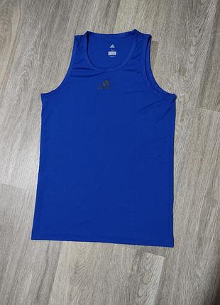Мужская майка / adidas / футболка / синяя спортивная майка / мужская одежда /