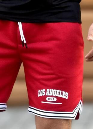 Шорты мужские ́los angeles” с карманами,пояс резинка и шнурок утяжка