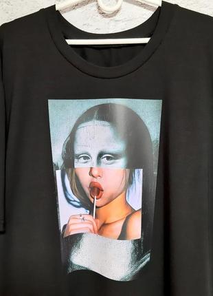 Стильна трендова сукня футболка великого розміру від 45 до 762 фото