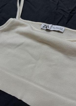 Трикотажный топик zara
