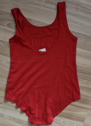 Боді майка червона love zara 2