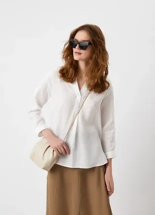 Сорочка льон рубашка uniqlo
