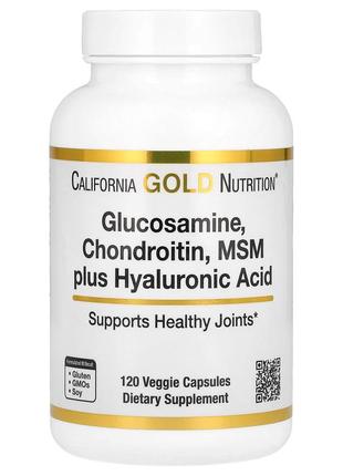 Глюкозамин хондроитин мсм с гиалуроновой кислотой california gold nutrition хондропротектор 120 капс