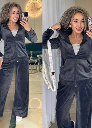 Женский велюровый костюм в 9 цветах