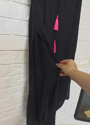 Легенькі штани палацоцо з розрізами по боках7 фото